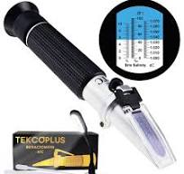 RETK-68 Salinity Brix Refractometer Low Sugar/Salt Salinity 0~100ppt Brix 0~10% Density 1~1.070g/cm3