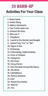 It's lesson planning made easy! 24 Warm Up Activities For Students To Speak Up Public Speaking Activities Speaking Activities Speaking Activities English