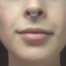 Fake Beaded Septum Ring Silver Septum Cuff Faux Septum Piercing Ring Septum Piercing Ring Septum Jewelry Faux Septum Piercing