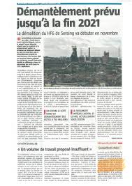 Site wikipedia de l'association généagesves. Demantelement Du Haut Fourneau 6 A Seraing Oxytec Luxembourg France Belgique Le Groupe