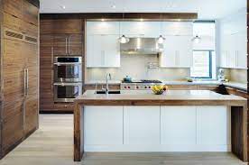 Trendy Kitchen In Oakville Modern Kitchen Design Kitchen Design Slab Door Kitchen