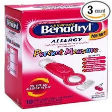 Benadryl Children S Perfect Measure Pre Filled Single Use Antihistamine Spoons Cherry Flavored Allergy Treatment Food Allergies Awareness Food Allergies Kids
