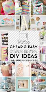 We've rounded up several dorm room decor ideas to get you ready for dorm rooms can feel stark and cold. 100 Cheap And Easy Dorm Room Diy Ideas Dorm Room Diy Dorm Room Organization Diy Room Diy