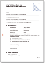 Kaufvertrag Uber Ein Gebrauchtes Nutzfahrzeug De Vertrag Download