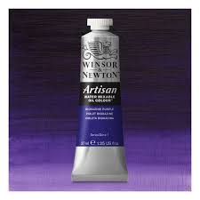 It's a staining purple but is a beautiful rich purple. Artisan Water Mixable Oil Dioxazine Purple Winsor Newton Cheap Joe S Art Stuff
