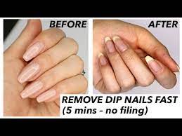 This indicates that the top layer of powder has been removed. How To Remove Dip Nails Fast 5 Mins No Filing Needed Youtube