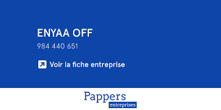 Société ENYAA OFF : Chiffre daffaires, statuts, extrait dimmatriculation