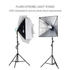 Proxelle 700w Photography Softbox Studio Lighting Kit 24x24 Professional Photography Soft Box Light Softbox Lighting Kit Photography Lighting Kits Stand Light