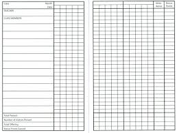 Sunday School Attendance Sheet Pdf Mbm Legal