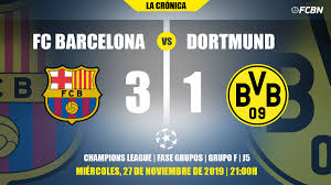 Preview and stats followed by live commentary, video highlights and match report. Messi Gives A Feast By The Expense Of The Dortmund And Puts To The Barc