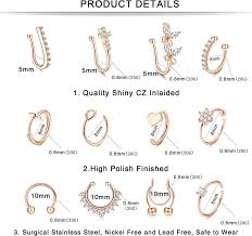 Worallymy 3Pcs Eye Nose Cuff Fake Nose Rings Metal Alloy African Nose Cuff  Non Piercing Clip On Nose Ring For Women Men Fake Piercings - Walmart.Com