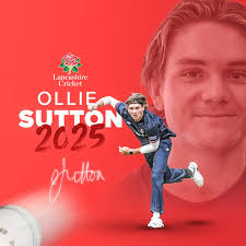 ✍ Ollie Sutton has signed his first full-time professional contract with  Lancashire Cricket ahead of the 2025 season. Congrats, Ollie! 🔴 🌹  #RedRoseTogether