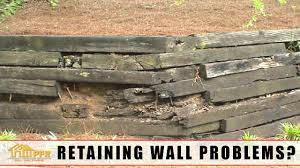 Landfill disposal of ties following removal from the railroad bed, ties are placed and buried in landfills with other construction and demolition (c&d) waste and/or municipal solid waste for long term disposal. Railroad Tie Retaining Wall Problems Retaining Wall Repair Or Replace 704 787 6972 Youtube