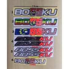 Kebanyakkan di media sosial, ramai yang kaki business, terus cepat mendapat idea, jual sticker ini di shopee , facebook dan sebagainya. Sticker Bossku