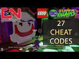 All lego dc super villains cheat codes currently available to unlock a load of characters in the game, without paying for them! Lego Dc Super Villains Cheat Codes Unlock All 27 Characters Showcase Youtube In 2021 Lego Dc Lego Super Villains