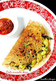 Oats Masala Dosa Oatmeal Dosa With Potato Stuffing Recipe Dosa Recipe Masala Dosa Recipe Dosa