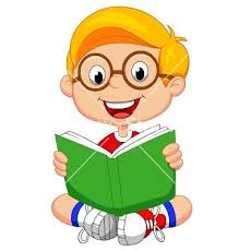 Young Boy Cartoon Reading Book Vector Cartoon Kids Cartoons Reading Books School Cartoon