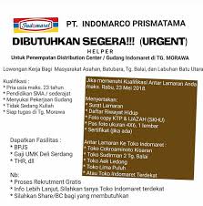 Ini berkat staf berbakat kami, yang bekerja keras, terus mengindeks lowongan pekerjaan baru, sehingga kami dapat tumbuh menjadi. Lowongan Kerja Terbaru Helper Di Indomaret Urgent Medan Juni 2021 Berita Medan Hari Ini