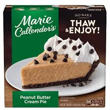 Spread the cream topping onto the pie with an offset spatula. Peanut Butter Cream Pie Marie Callender S