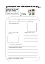 There are a lot of printable newspaper templates to be downloaded and used for the designing purpose and the students who are doing a research on. Newspapers Worksheets