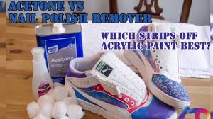 See full list on wikihow.com Acetone Vs Nail Polish Remover Which Works Best For Stripping Acrylic Paint Off Sneakers Youtube