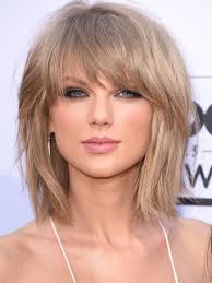 This specific statement cut provides the universally flattering shape along. Taylor Swift Shoulder Length Blonde Straight Synthetic Hair Wig Rewigs Com
