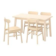 Los grandes clásicos siempre vuelven. Ronninge Norraker Table And 4 Chairs Birch Birch Ikea Hong Kong In 2020 Ikea Dining Chairs Chair