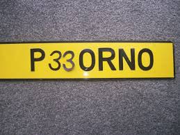 GREAT PRIVATE PERSONAL REG NUMBER PLATE PORNO, PORN ON RETENTION  CERTIFICATE | eBay UK
