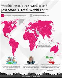 The crazy world tour that was Joss Stones “Total World Tour” : rMapPorn