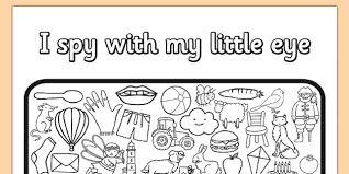 As these free summer, i spy pages, provide a fun coloring challenge for kids, they also help in ways you may not even know. I Spy With My Little Eye Colouring Worksheet Worksheet