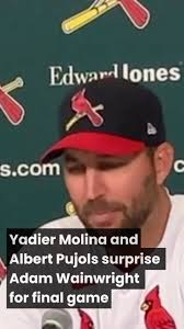 Adam Wainwright describes the surprise of seeing Yadier Molina and Albert  Pujols in his pre-game ceremony. , Hear more from Adam Wainwright