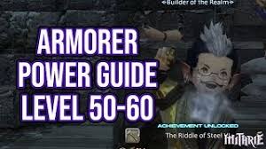 › ffxiv arm leveling guide. Ffxiv 3 15 0836 Armorer 50 60 Powerlevel Guide Youtube