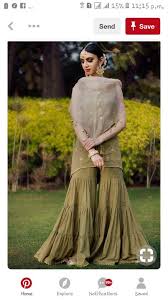 Gotapatti work, hand embroidery work front & back side. 20 Best Sarara With Kurti Ideas Sarara With Kurti Sharara Fashion
