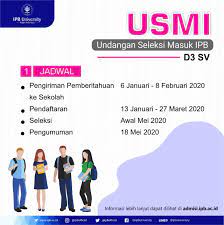 Daftarkan diri kalian, jangan lewatkan kesempatan ini. Ipb On Twitter Masukipb Halo Adik Adik Yuk Cek Dan Catat Tanggal Penting Jalur Masuk D3 Sekolah Vokasi Ipb University Informasi Lebih Lanjut Kunjungi Web Https T Co Gj9yj6txnn Selamat Berjuang Kami Tunggu Kamu Di Ipb