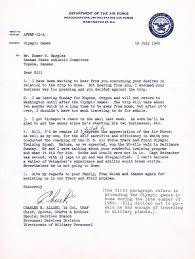 Whether it's the air force, the army, the marines, or the navy when selecting a writer for a military letter of recommendation, keep in mind that extra weight is given to recommenders who a collection of recommendation letters should come from a variety of sources who present similar testimony of the. Letter Of Appreciation From Usaf To Bill Hargiss 1960