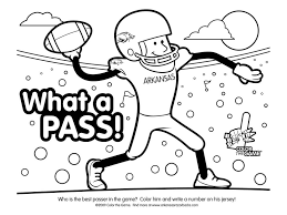 Special gift or present for any football fan. College Football Coloring Pages Coloring Home