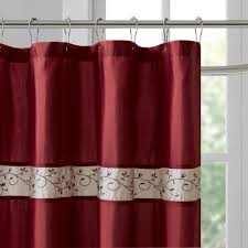 Free returns high quality printing fast shipping Black Red Shower Curtain Target