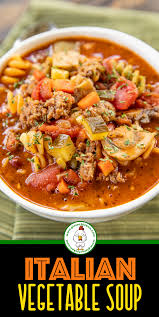 Italian Vegetable Soup A Hearty Vegetable Soup Loaded With Italian Sausage And Pasta Read Italian Vegetable Soup Vegetable Soup Recipes Italian Sausage Soup