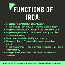 Functions Of Irda In 2020 Compare Insurance Commercial Vehicle Insurance Business Insurance