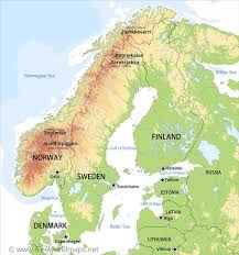 Check spelling or type a new query. Physical Map Of Scandinavia Norway Sweden Finnland Denmark Iceland