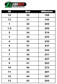 Luigino Sizing Chart