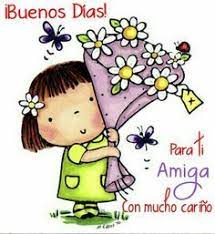 Buenos Dias Para Ti Amiga Con Mucho Carino Buon Compleanno Immagini Disegno Per Bambini