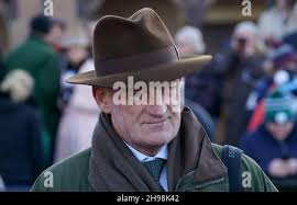 Winning trainer Willie Mullins in the parade ring after Allaho won the John  Durkan Memorial Punchestown Steeplechase (Grade 1) at Punchestown  racecourse, County Kildare. Picture date: Sunday December 5, 2021 Stock  Photo