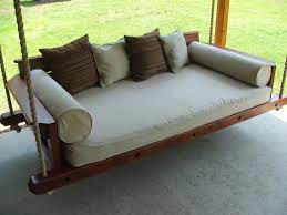 It started out as a basic black swing from lowe's home improvement stores. Custom Rustic Porch Bed Swing By Carolina Porch Swings Custommade Com