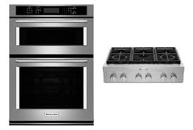 For added convenience, consider a. Kitchenaid Wall Oven Cooktop Appliance Package Rangetop Kcgc506jss Microwave Wall Oven Koce500ess Canadian Appliance Source