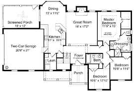 It has two bedrooms, a spacious living room, a dining hall, a kitchen, one bathroom, and a provision for a family hall. Search Bungalow House Plans Family Home Plans
