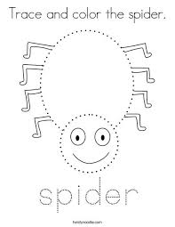 Today i talk about creating coloring book pages from your snapshots using photoshop and a wacom drawing tablet. Trace And Color The Spider Coloring Page Twisty Noodle Spider Theme Preschool Spider Coloring Page Halloween Preschool
