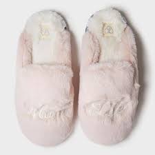 Women S Dluxe By Dearfoams Mom Life Slide Slippers Pink Target Slide Slippers Dearfoams Slippers