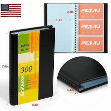 Hello select your address all. Office Supplies Business Name Card Holder Business Card Book Black Pu Leather 300 Cards Us Desk Accessories