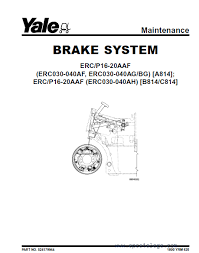 YALE C814 (ERC/ERP16/18/20 AAF) Set Of PDF Manuals
